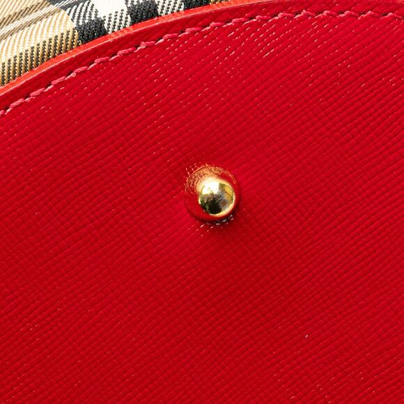 Burberry Haymarket Check Canvas Vanity Bag - Picture 9 of 10